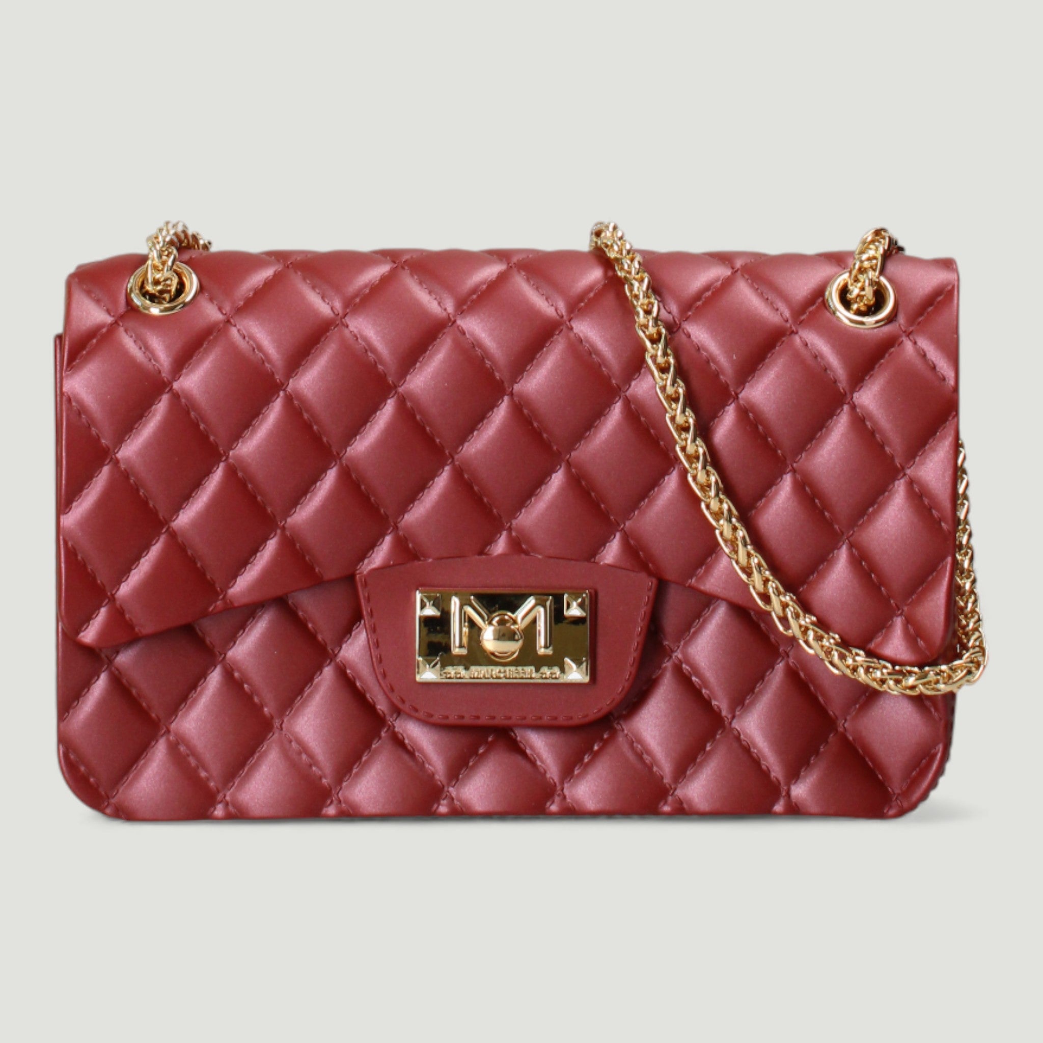 MARC ELLIS BORSA FLAT FALCON S RED DAHLIA/LIGHT GOLD