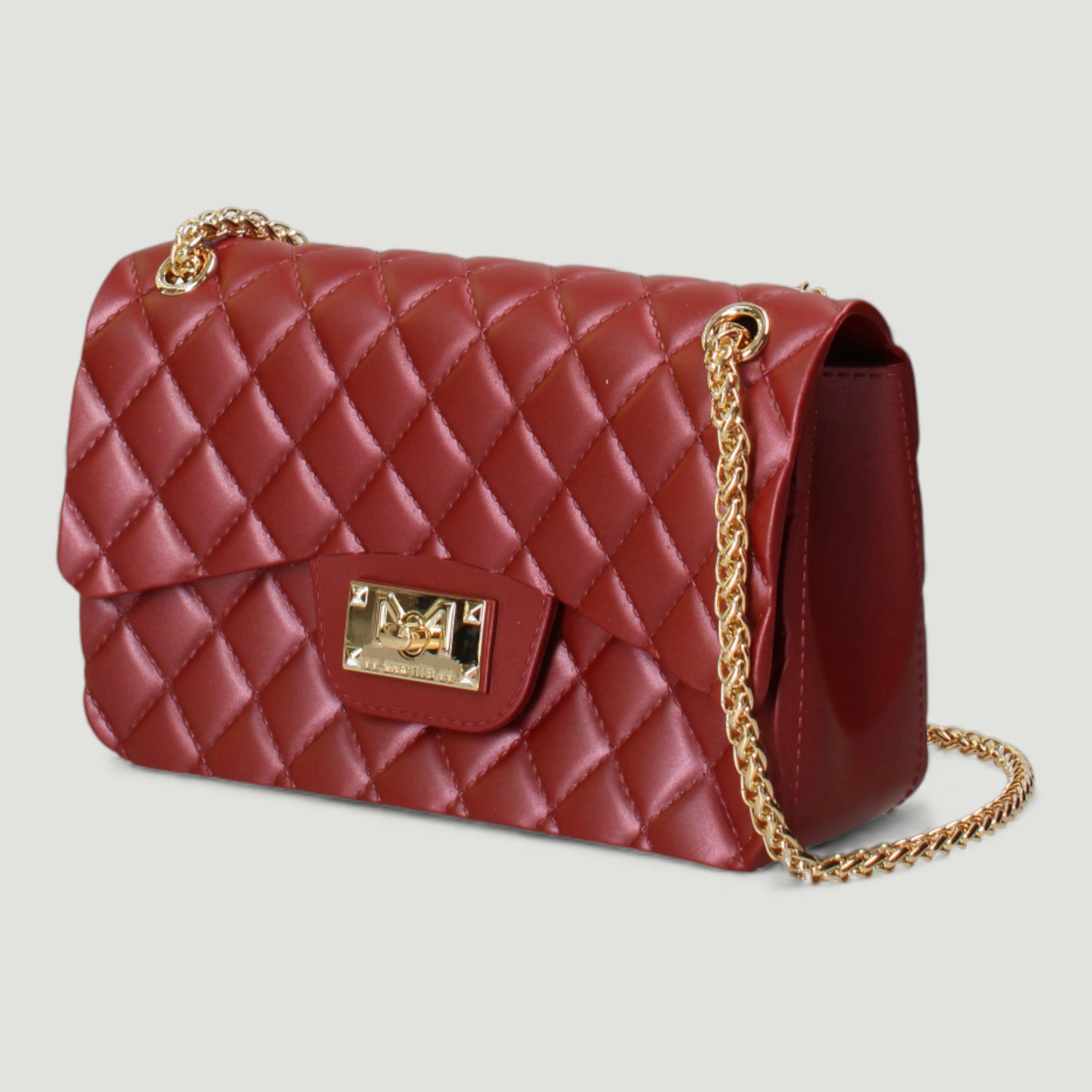 MARC ELLIS BORSA FLAT FALCON S RED DAHLIA/LIGHT GOLD