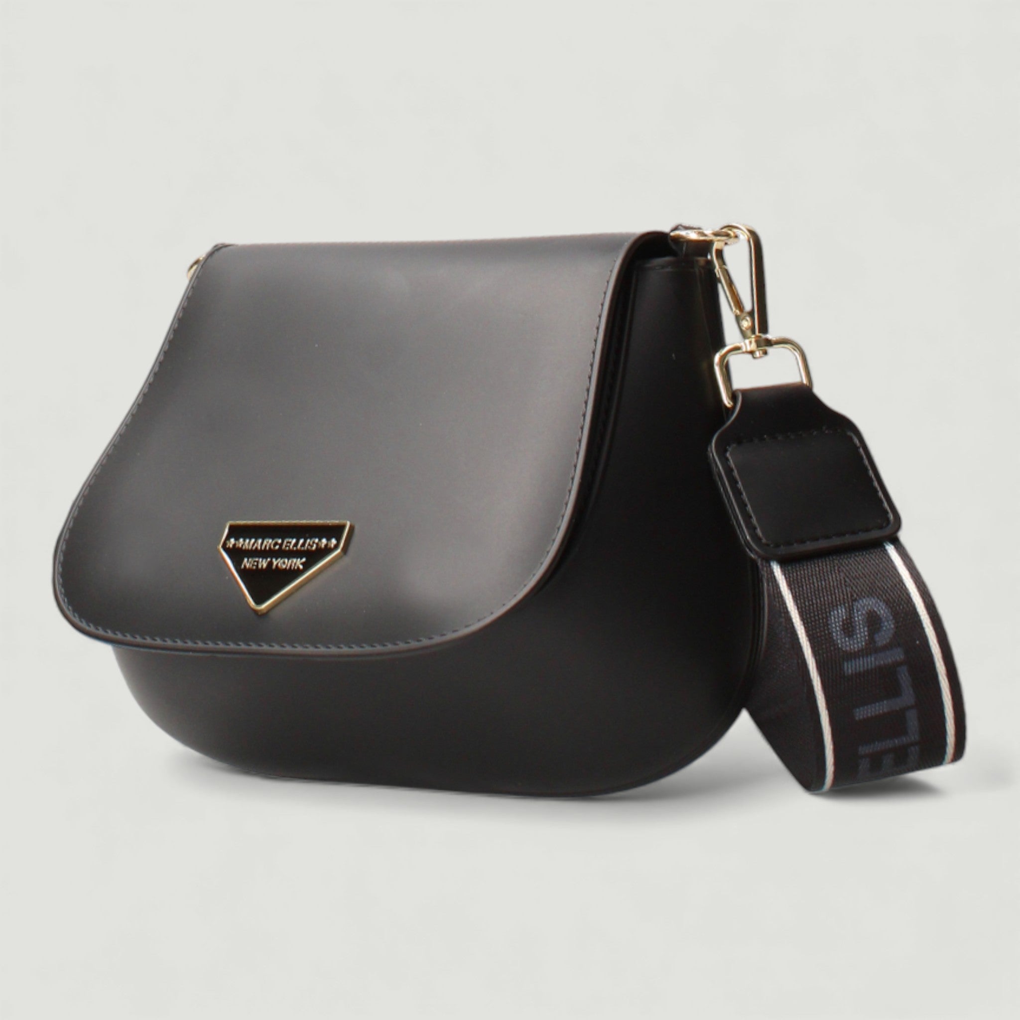 MARC ELLIS BORSA FLAT SWIPE BLACK/LIGHT GOLD