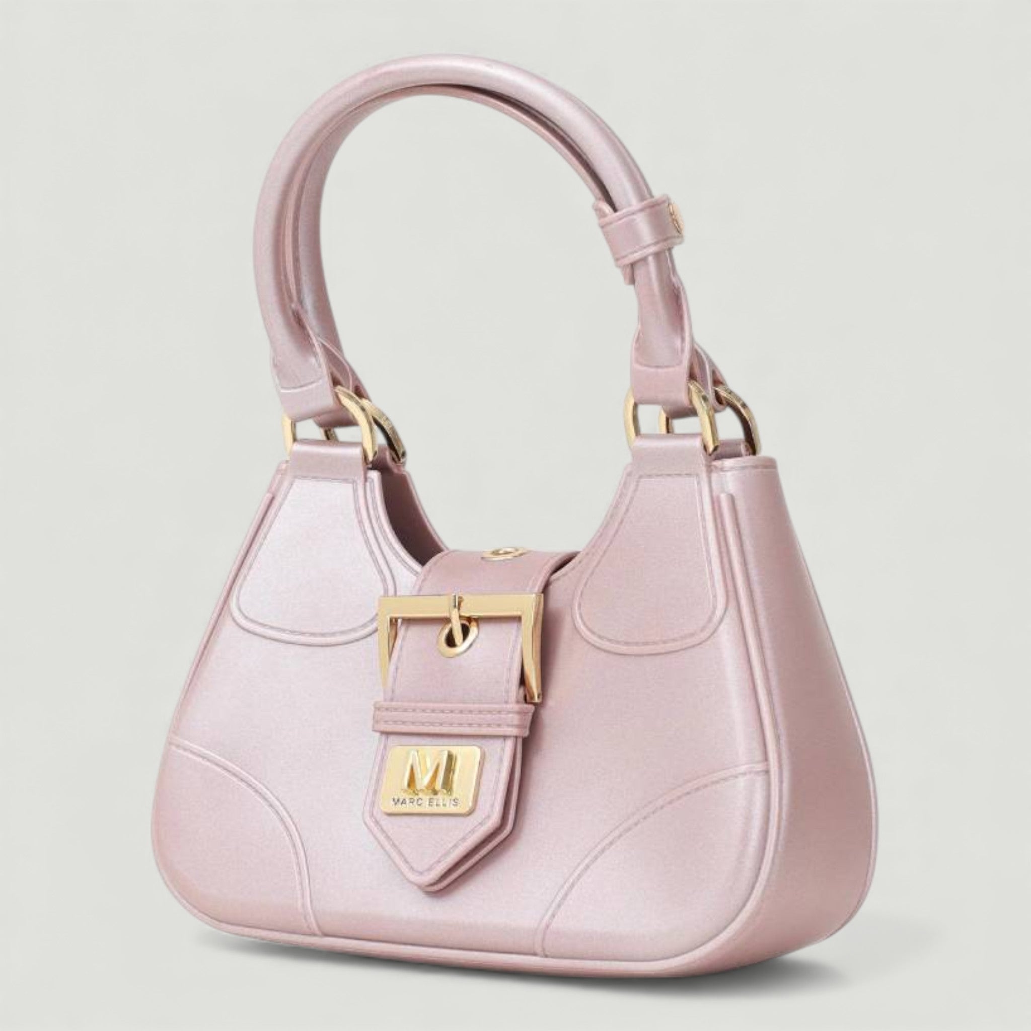 MARC ELLIS BORSA FLAT CIRCLE MISTY ROSE/LIGHT GOLD