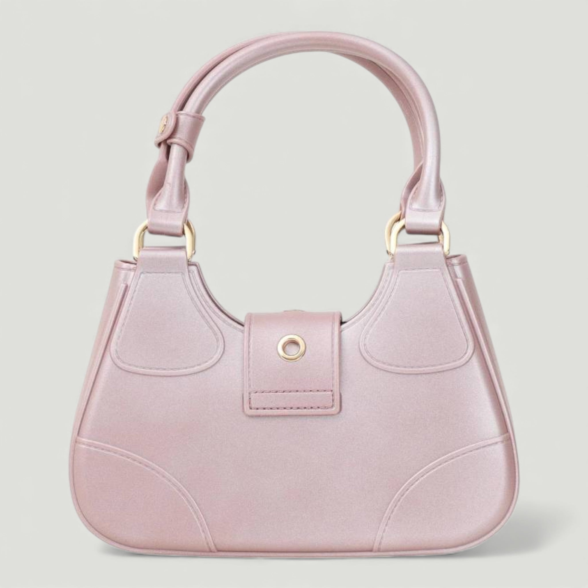 MARC ELLIS BORSA FLAT CIRCLE MISTY ROSE/LIGHT GOLD