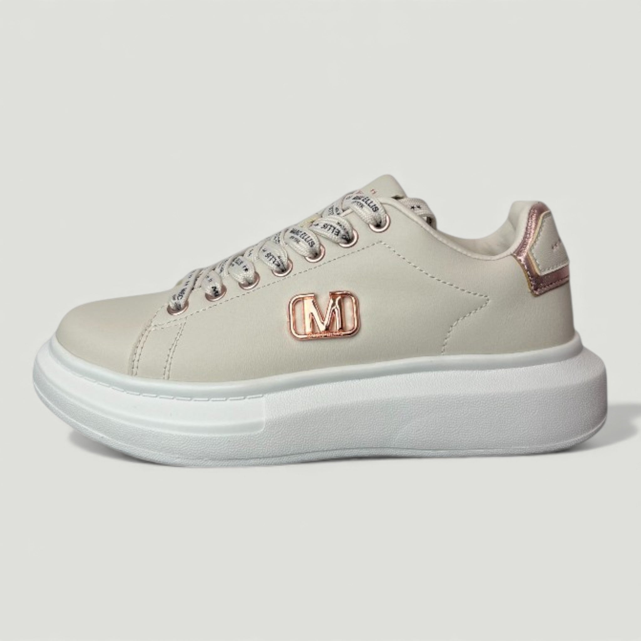 MARC ELLIS SNEAKERS HAWAY 105 CREAM/GOLD