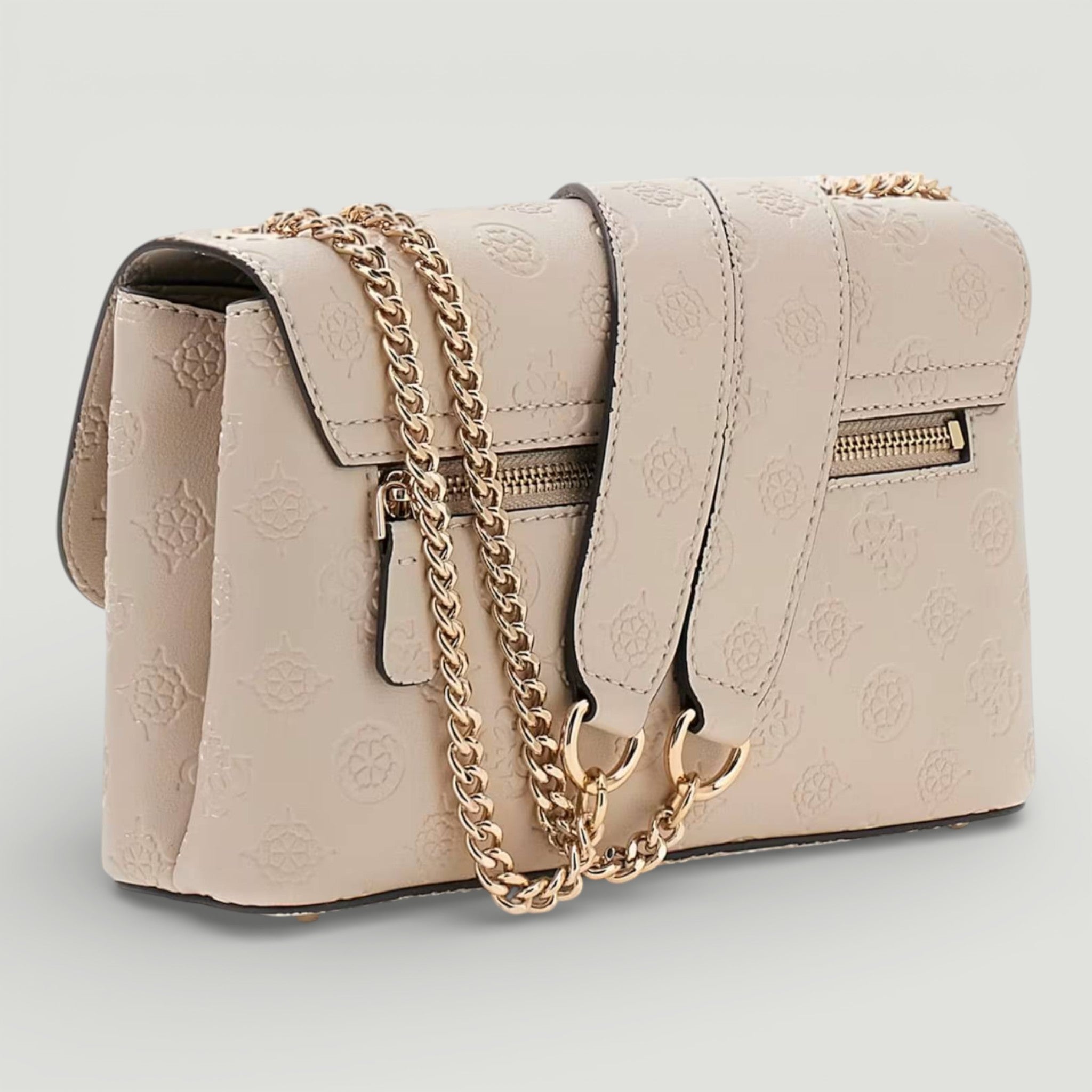 GUESS BORSA DITA CONVERTIBLE XBODY FLAP LIGHT TAUPE LOGO