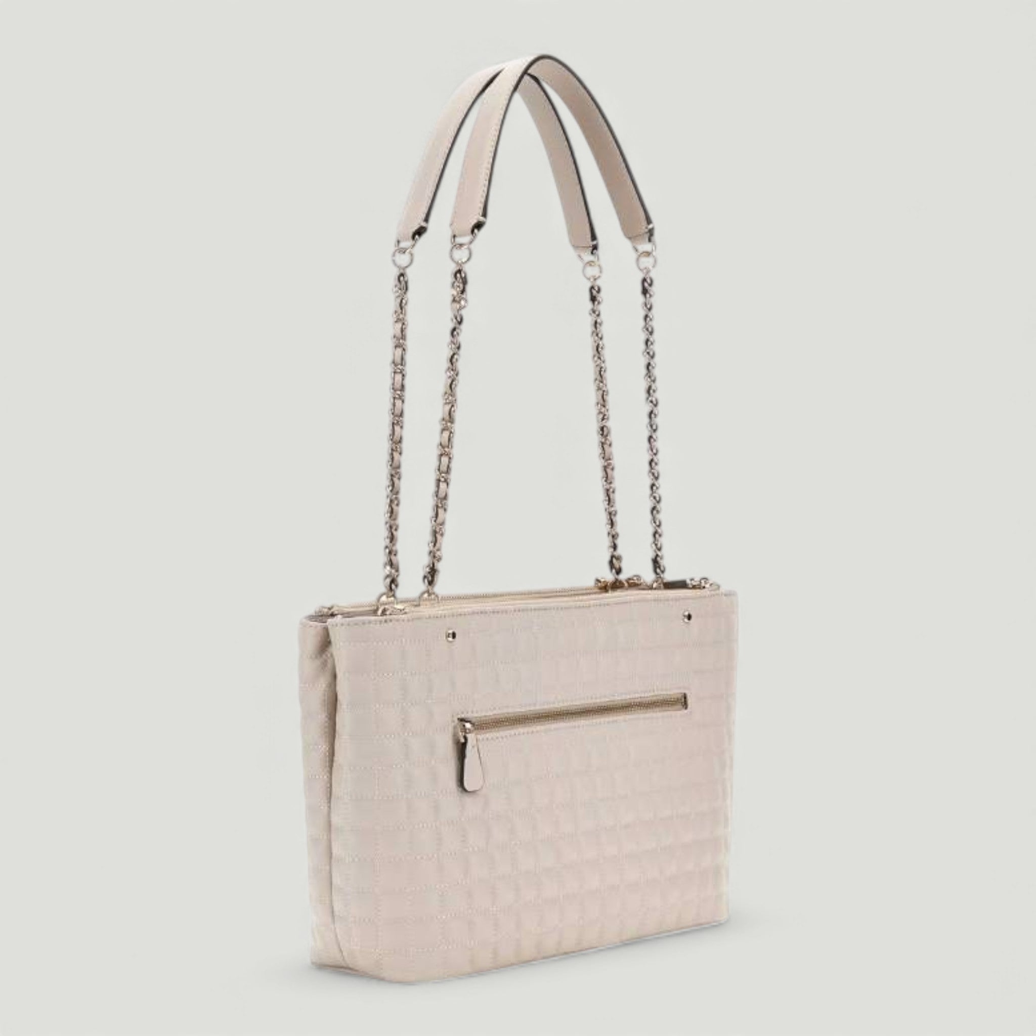 GUESS BORSA NADIRA STATUS TOTE LIGHT TAUPE