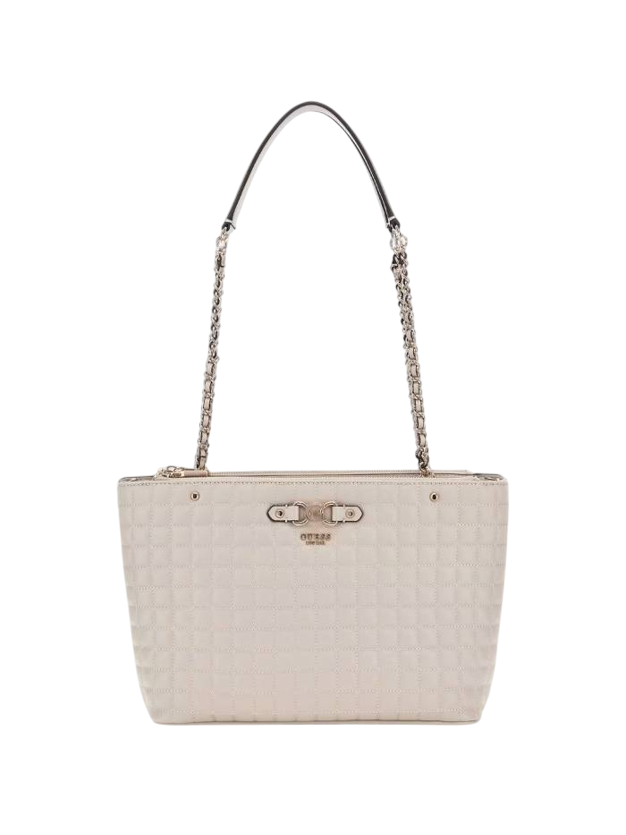 GUESS BORSA NADIRA STATUS TOTE LIGHT TAUPE