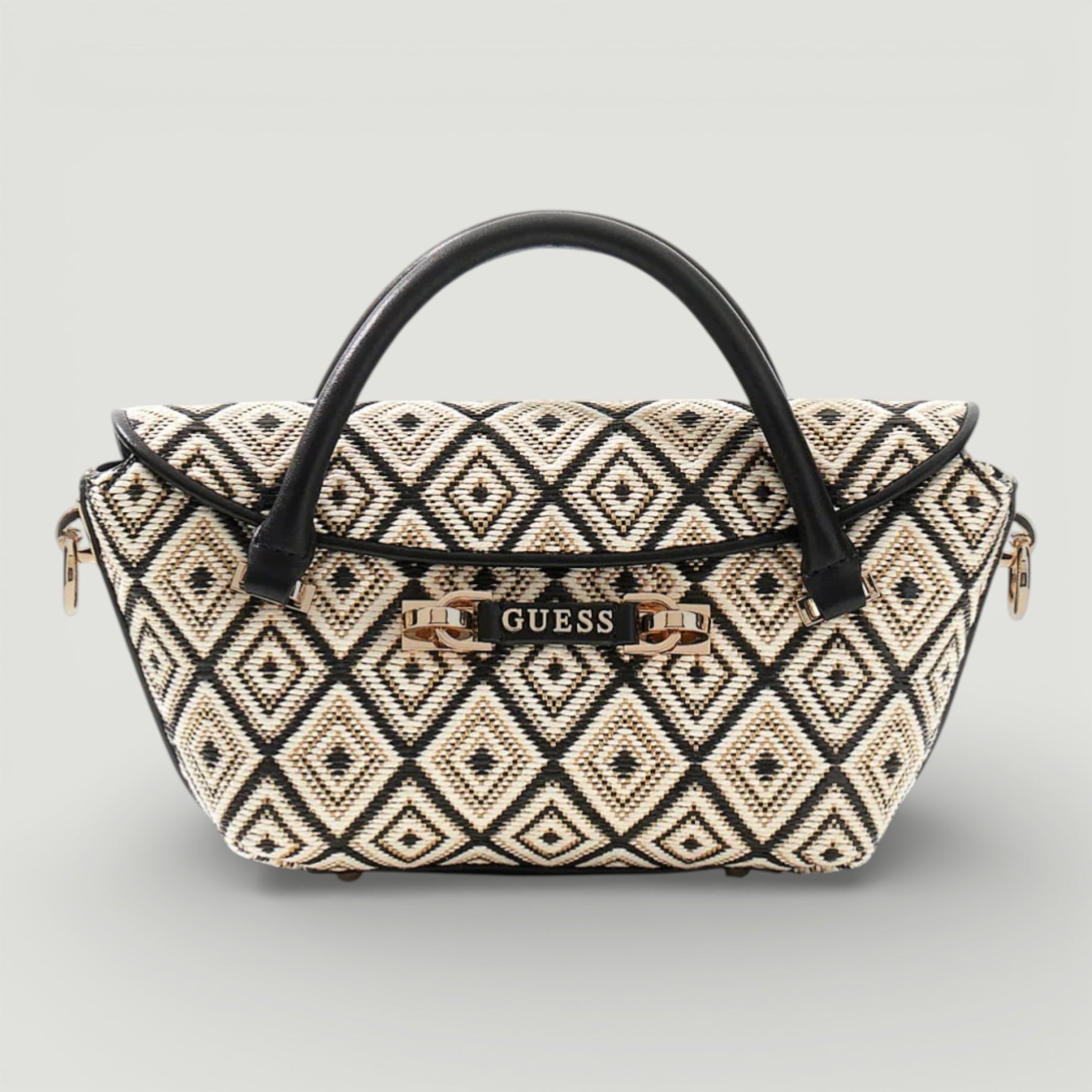 GUESS BORSA SOPHIA MINI SATCHEL BLACK