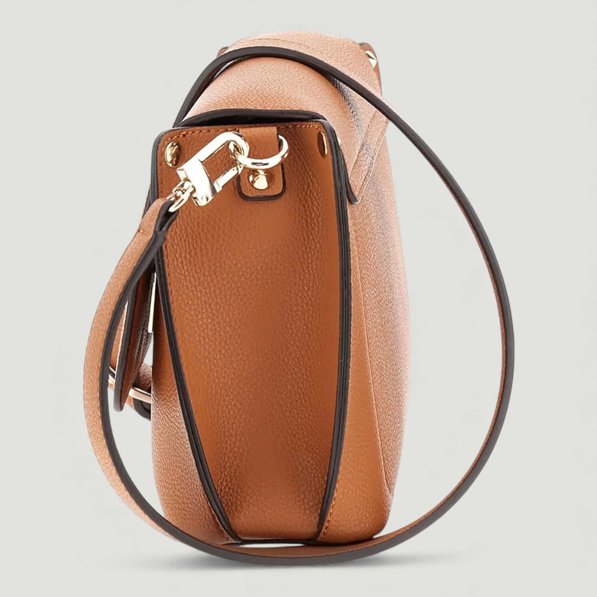 GUESS BORSA A TRACOLLA MERIDIAN II FLAP CROSSBODY COGNAC