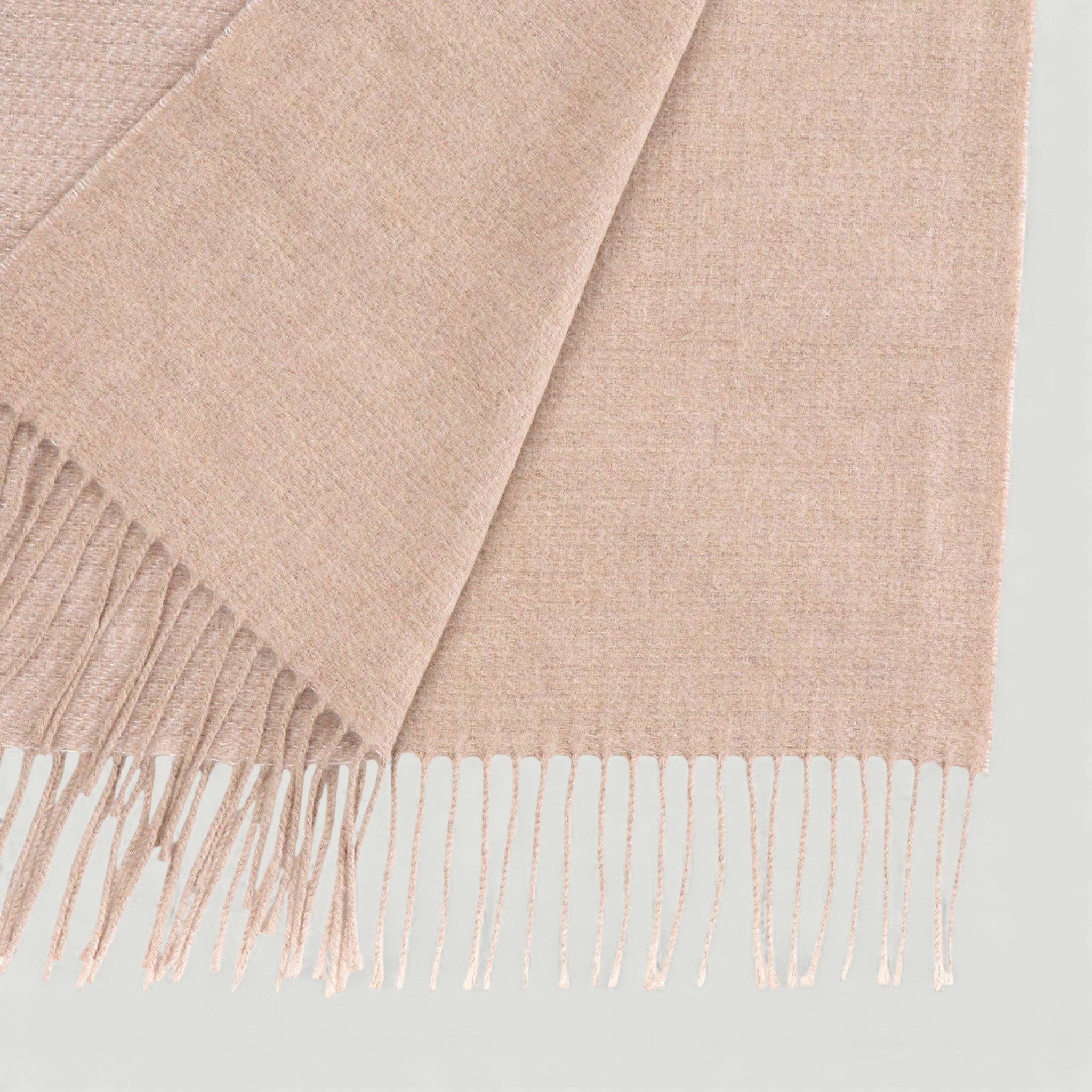 BORBONESE SCIARPA LOGO 42X200 BEIGE/CREAM