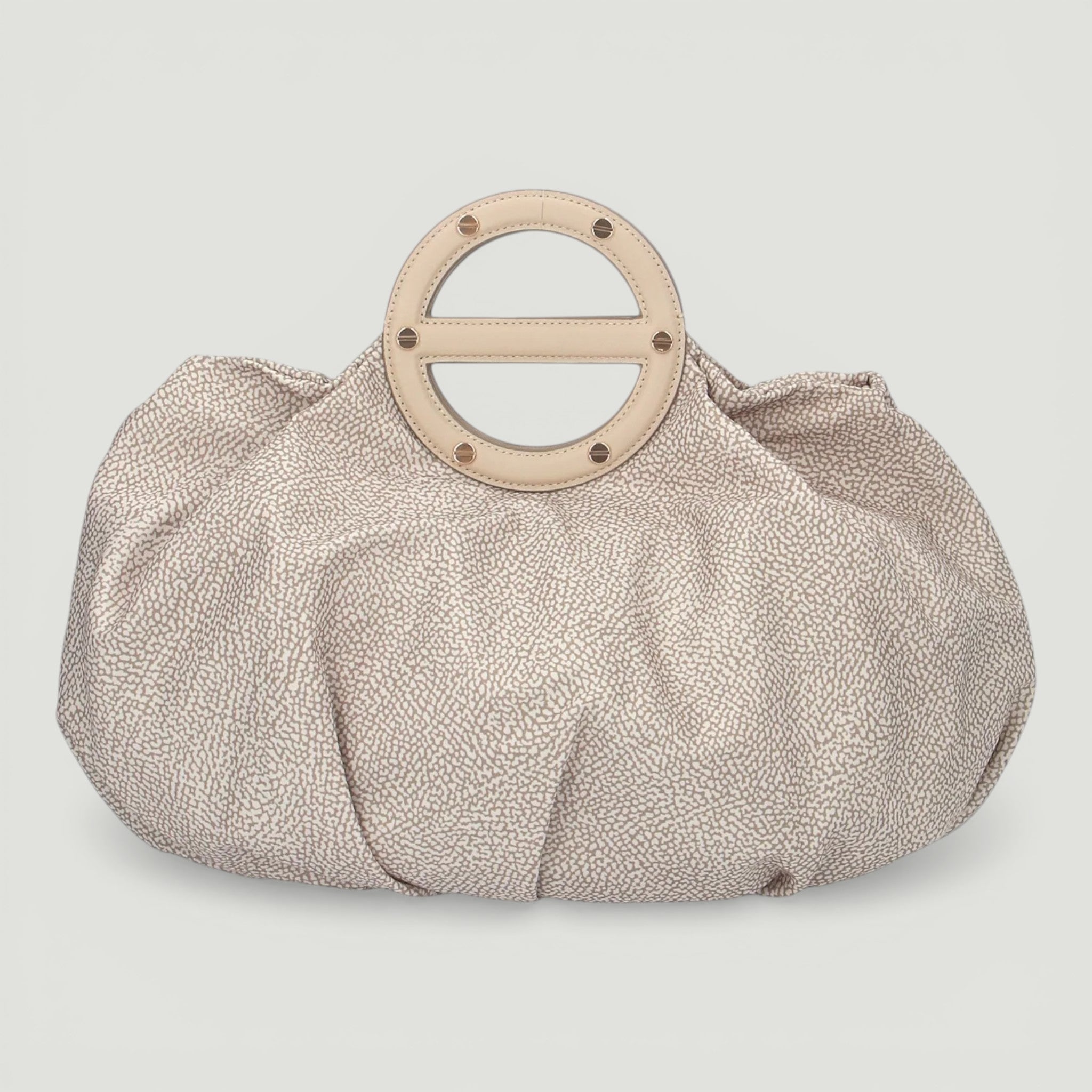 BORBONESE BORSA A MANO M. C/T SABBIA