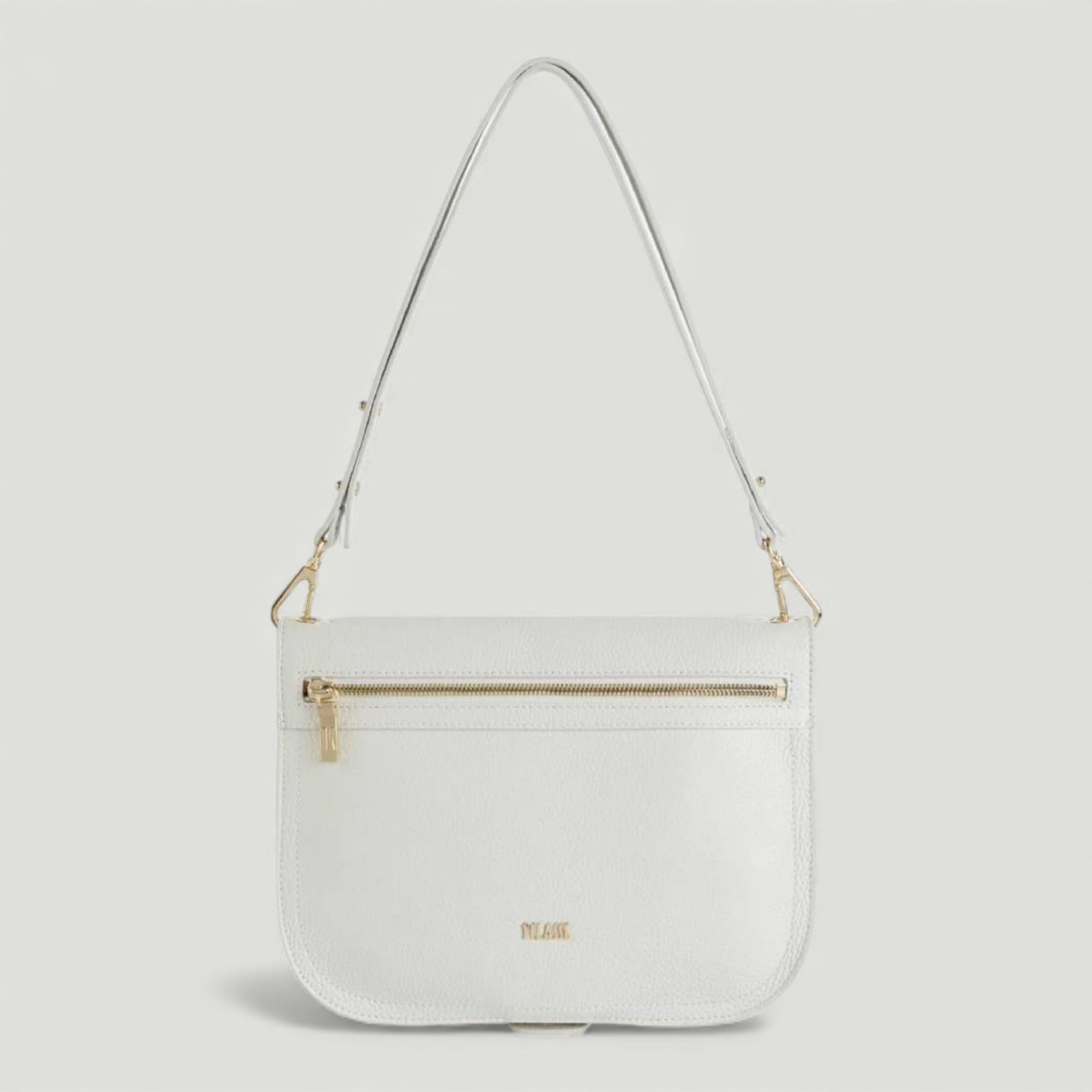 ALVIERO MARTINI 1^ CLASSE DOUBLE BAG TRACOLLA DOPPIA AVORIO