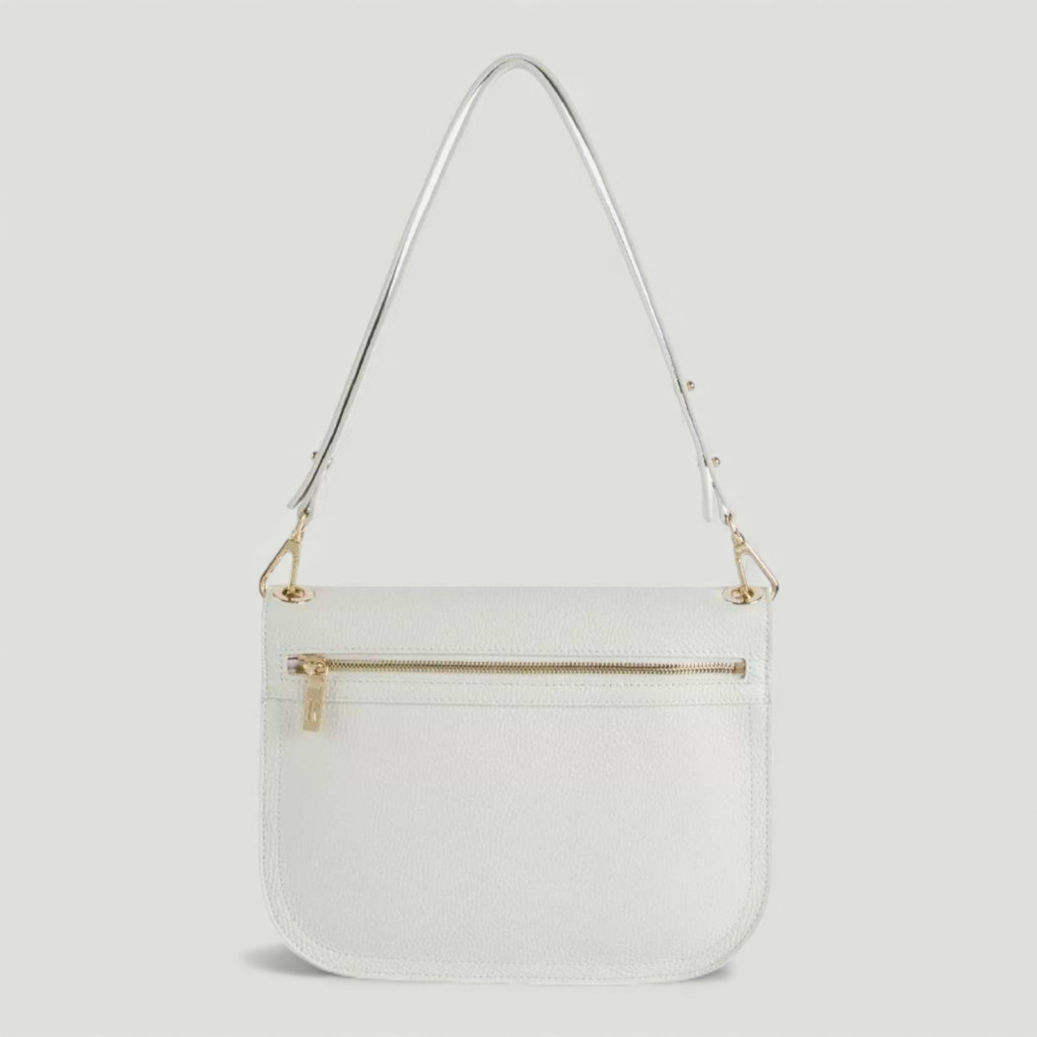 ALVIERO MARTINI 1^ CLASSE DOUBLE BAG TRACOLLA DOPPIA AVORIO