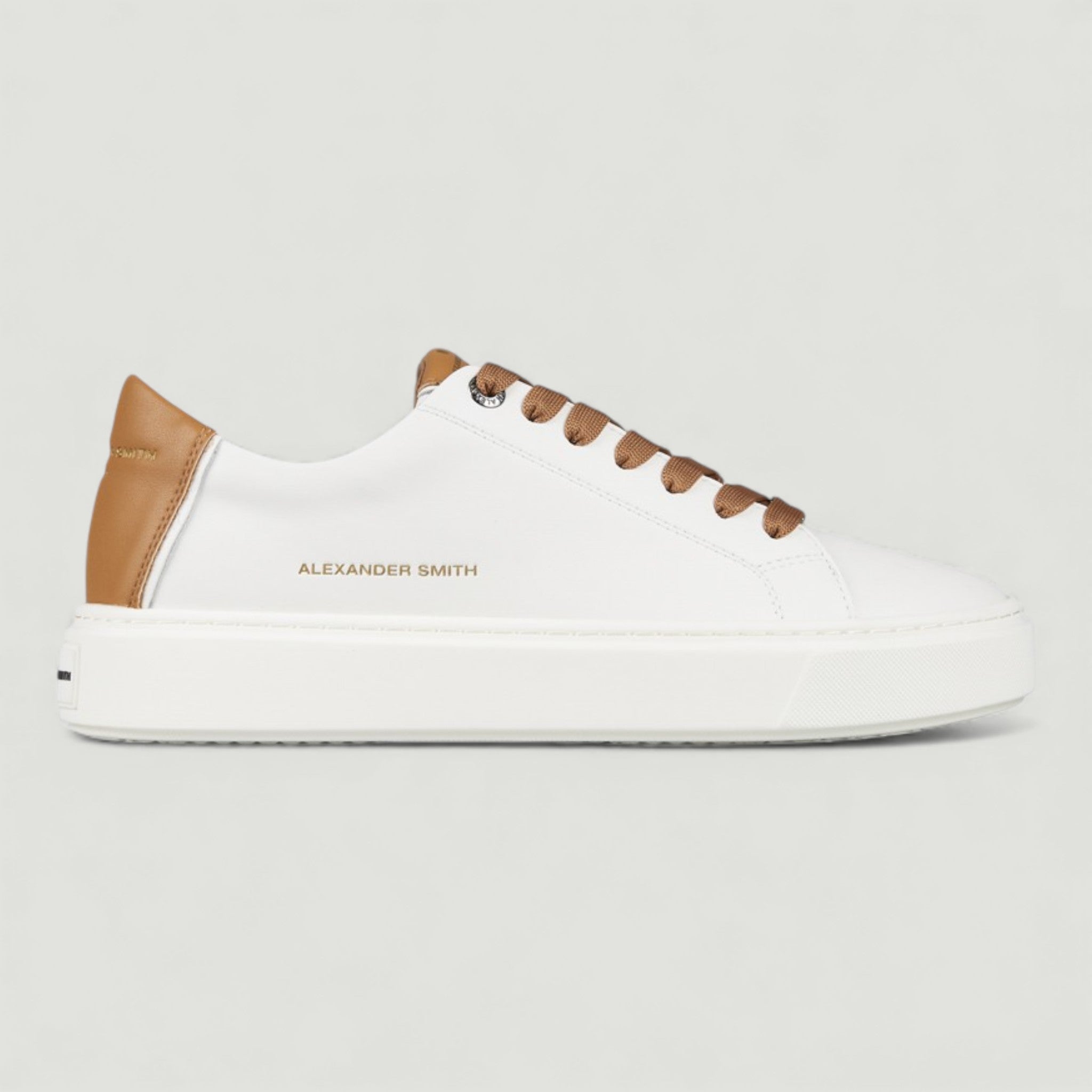 ALEXANDER SMITH SNEAKERS LONDON MAN MUSTARD MARRONE CHIARO