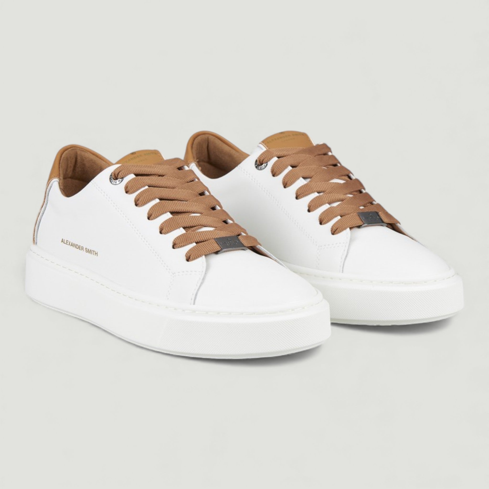 ALEXANDER SMITH SNEAKERS LONDON MAN MUSTARD MARRONE CHIARO