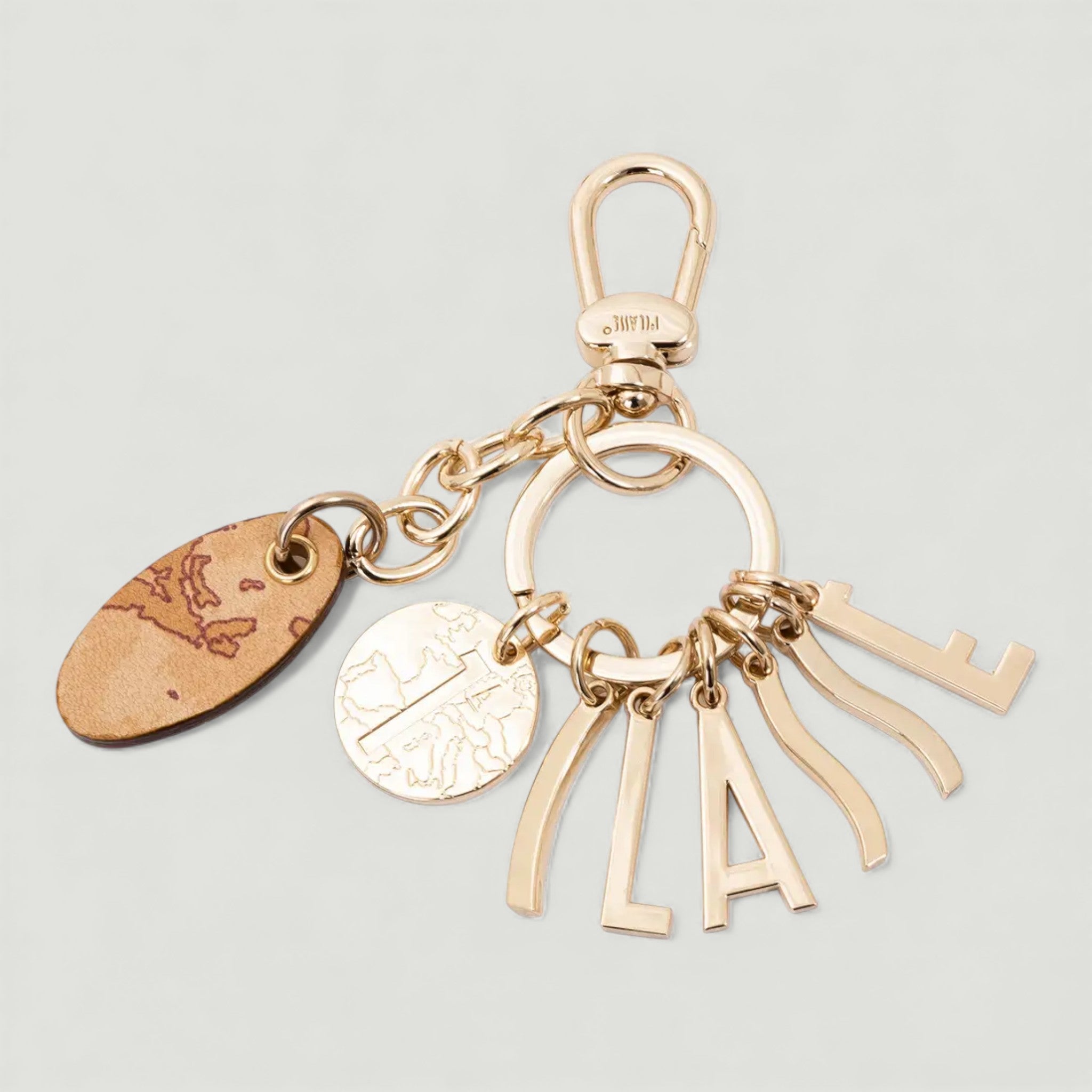 ALVIERO MARTINI 1^ CLASSE PORTACHIAVI LOGO LETTERE ORO CHIARO