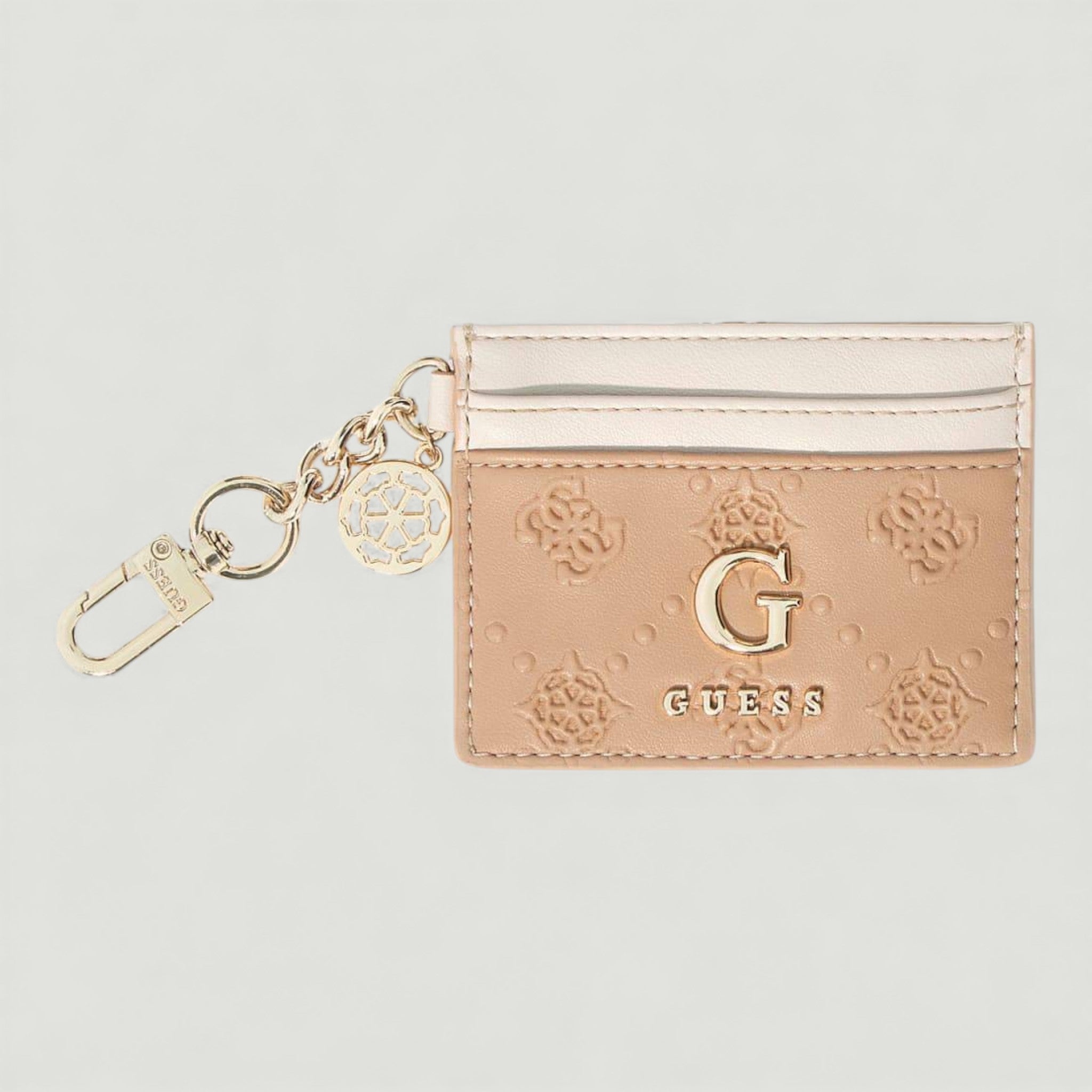 GUESS PORTA CARTE CARD HOLDER BEIGE