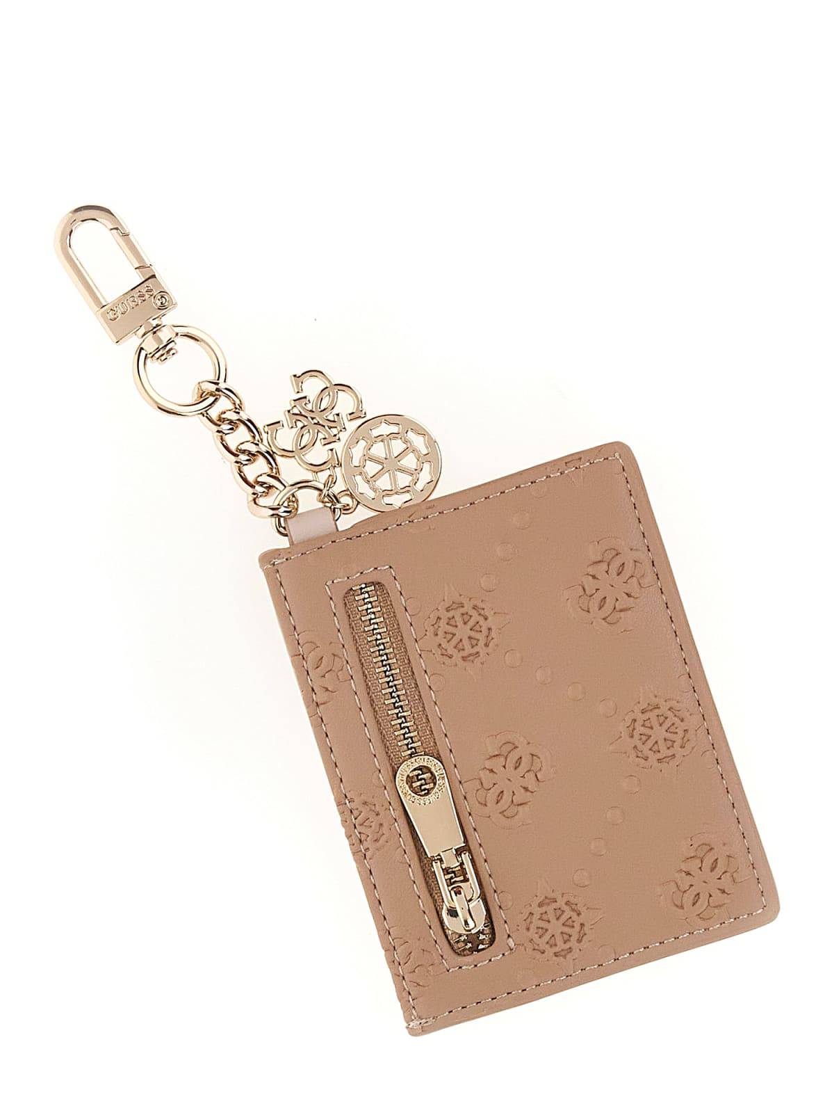 GUESS PORTA CARTE CARD HOLDER BEIGE
