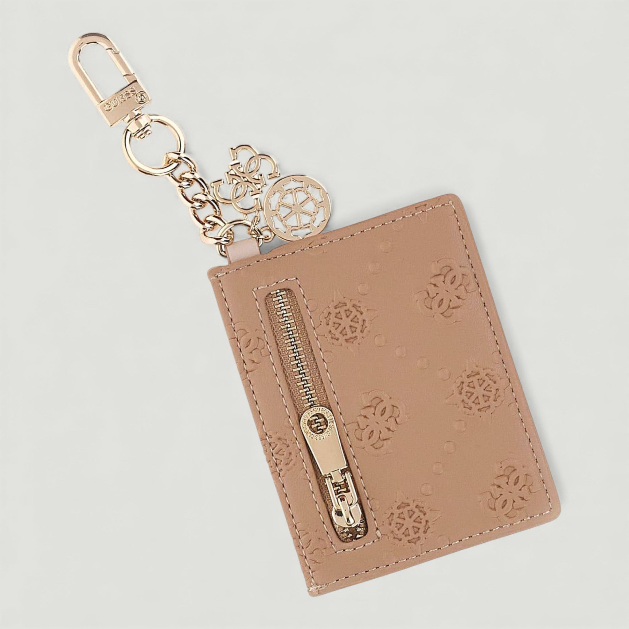 GUESS PORTA CARTE CARD HOLDER BEIGE