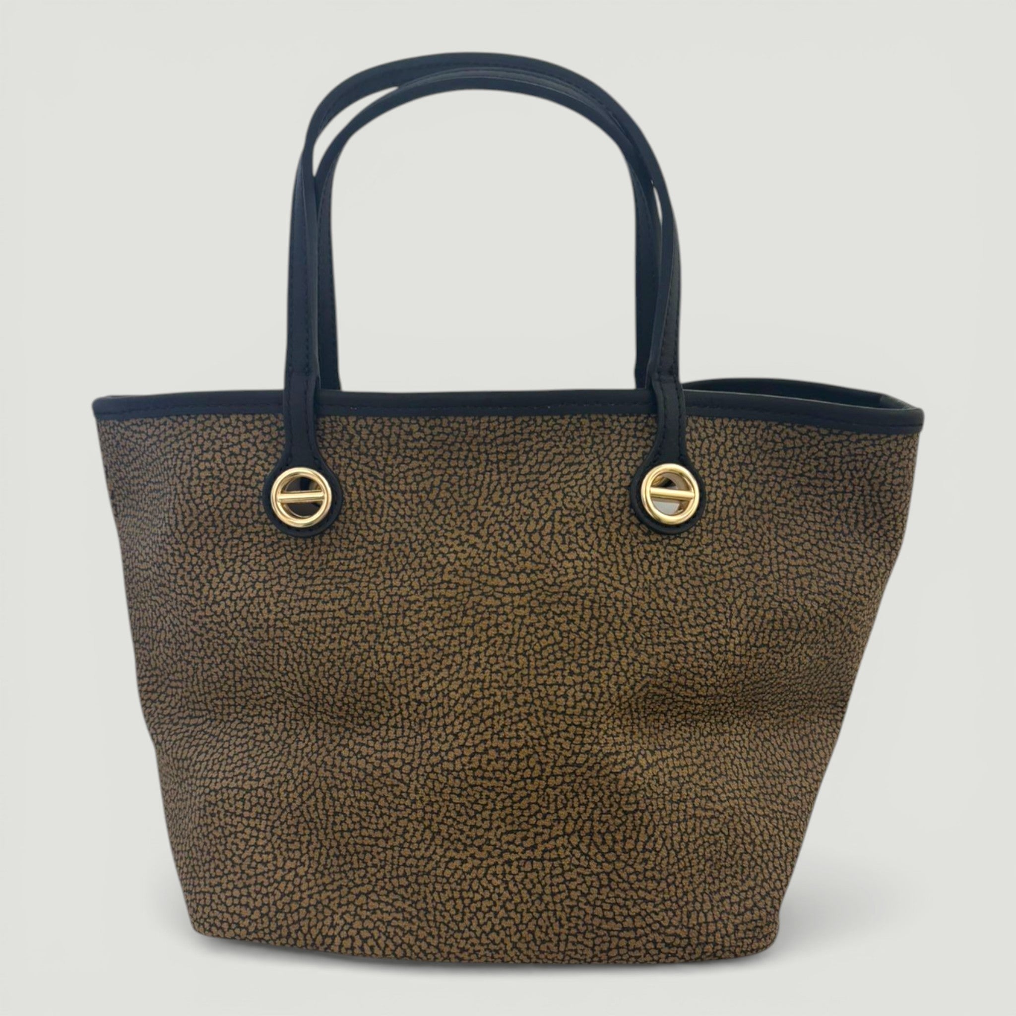 BORBONESE BORSA SHOPPING S. C/T OP NATURALE NERO