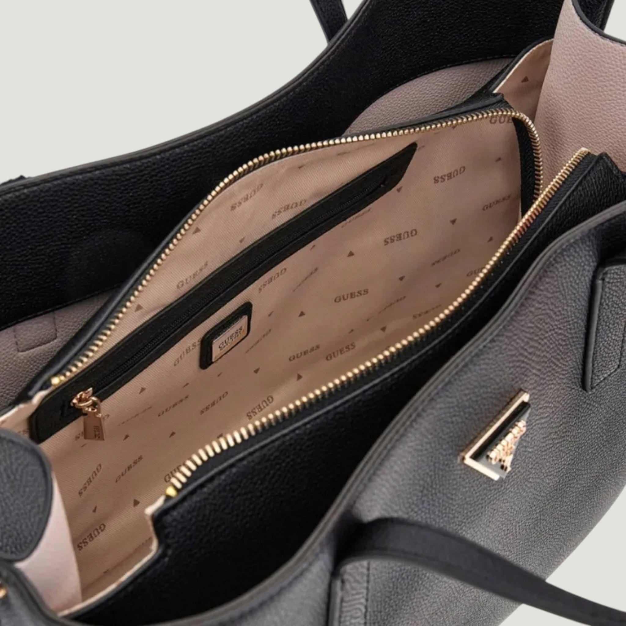 GUESS BORSA A TRACOLLA MERIDIAN II FLAP CROSSBODY BLACK