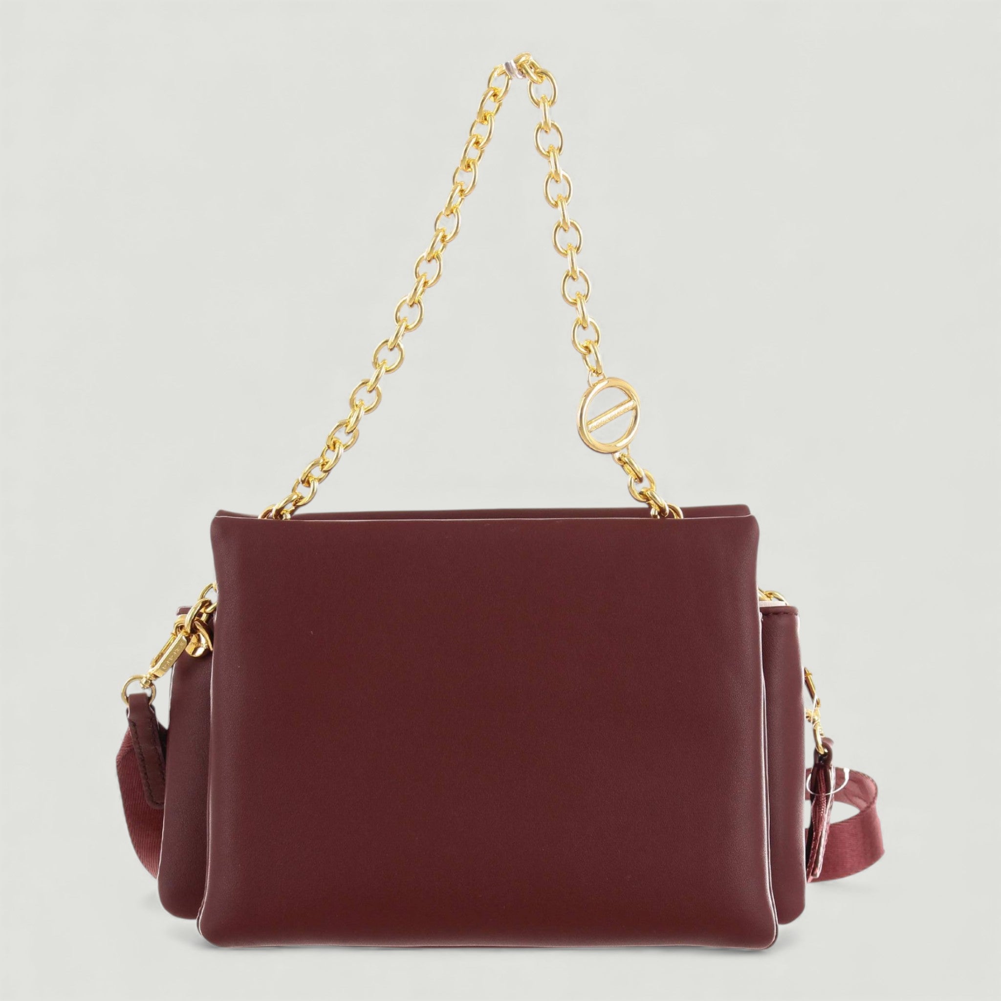 BORBONESE BORSA CROSS OVER TRIFOLDER MERLOT