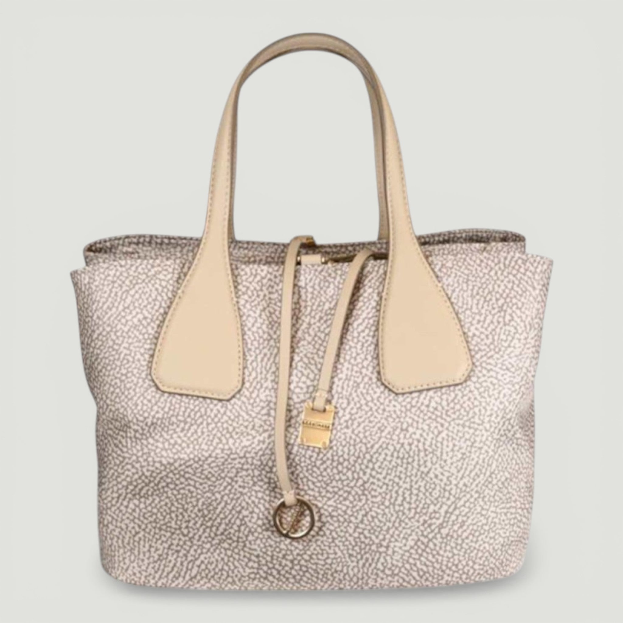 BORBONESE BORSA BAULETTO M .C/T SABBIA