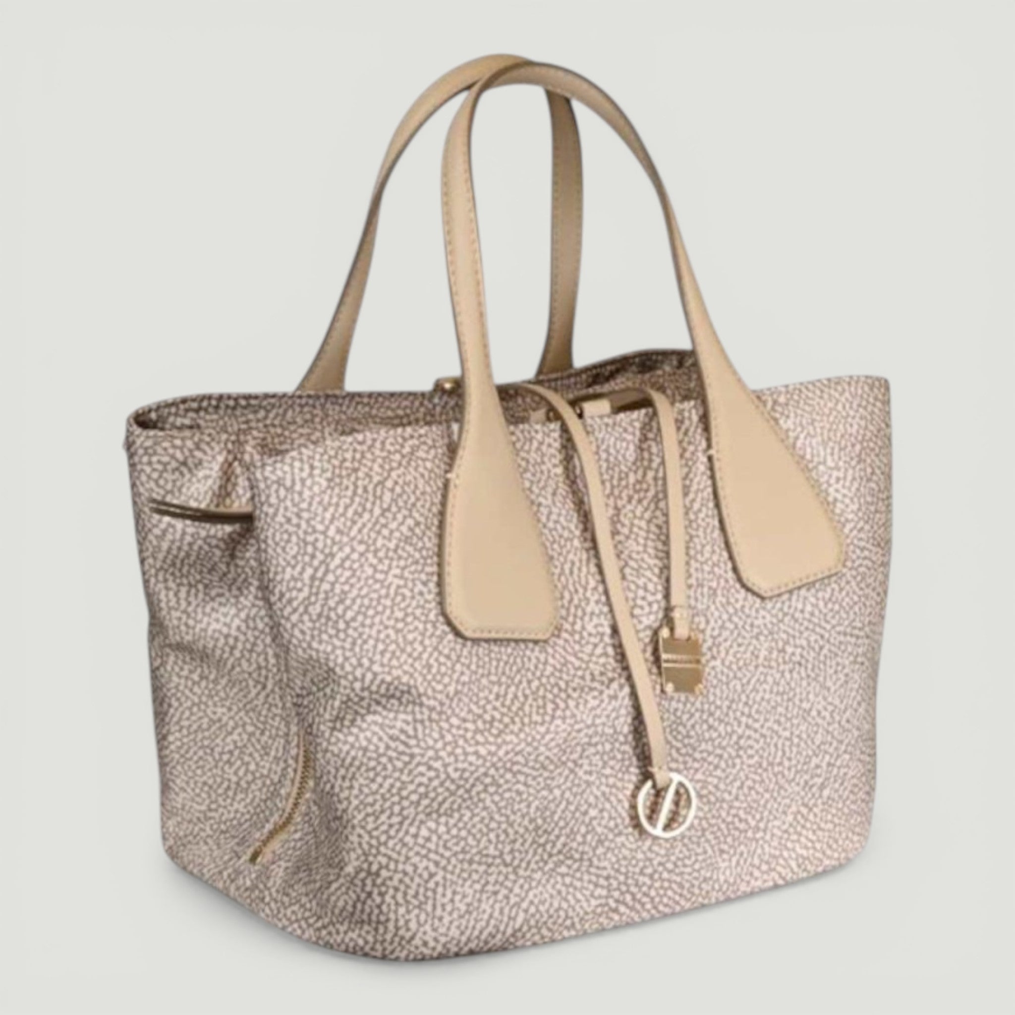 BORBONESE BORSA BAULETTO M .C/T SABBIA