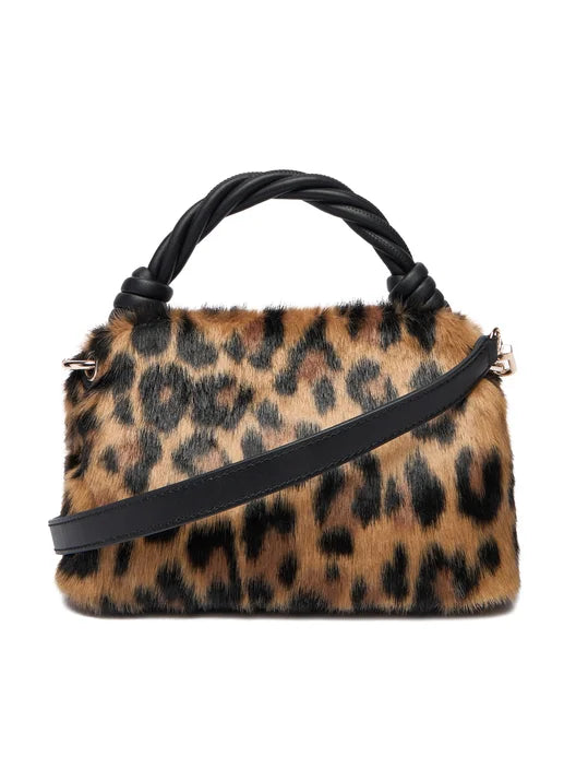 GUESS BORSA SHAIDA TOP HANDLE LEOPARDATO