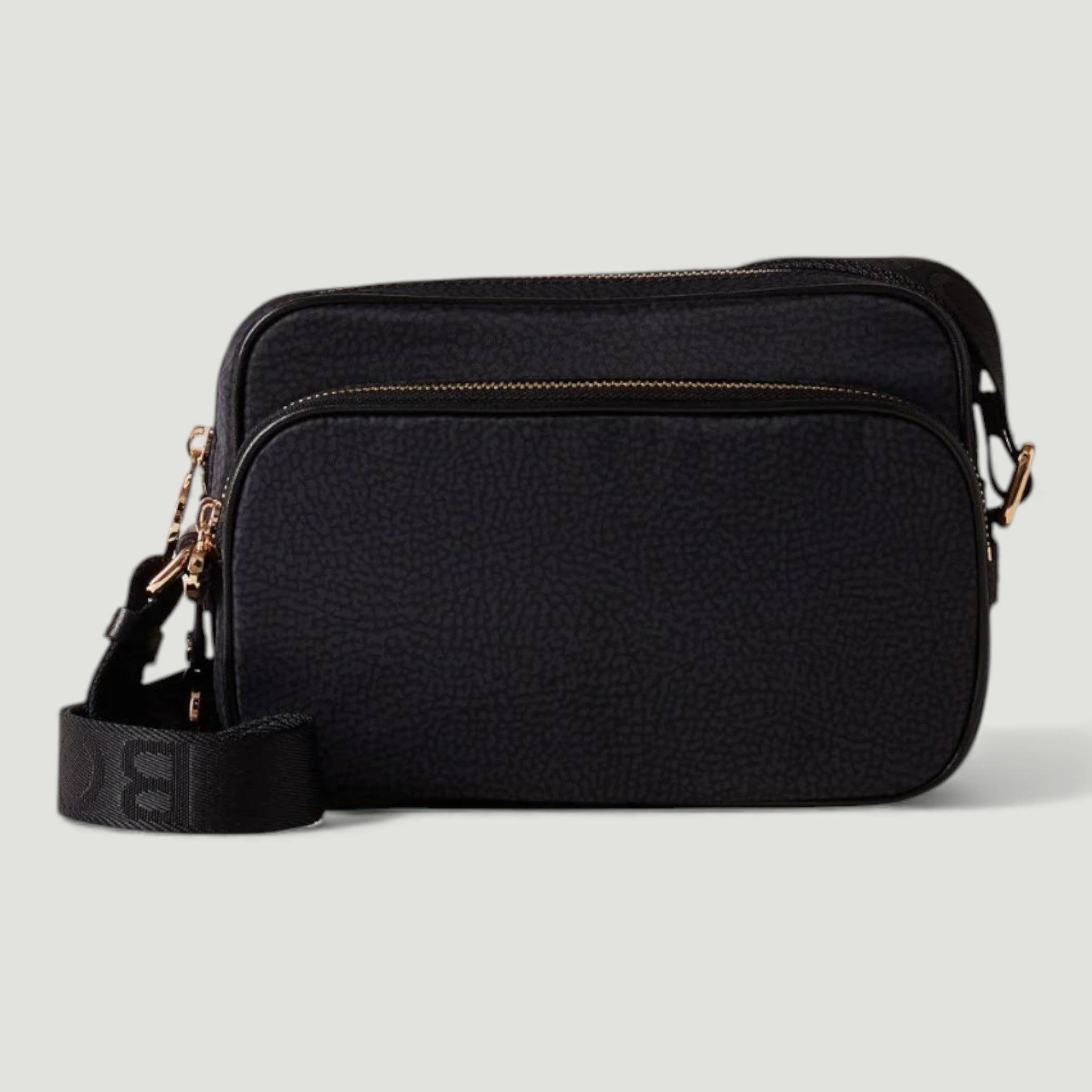 BORBONESE BORSA CAMERA CASE S. DARK BLACK