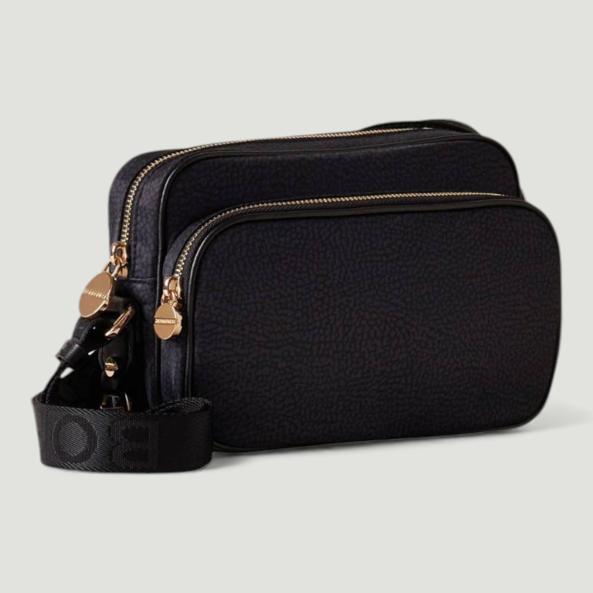 BORBONESE BORSA CAMERA CASE S. DARK BLACK