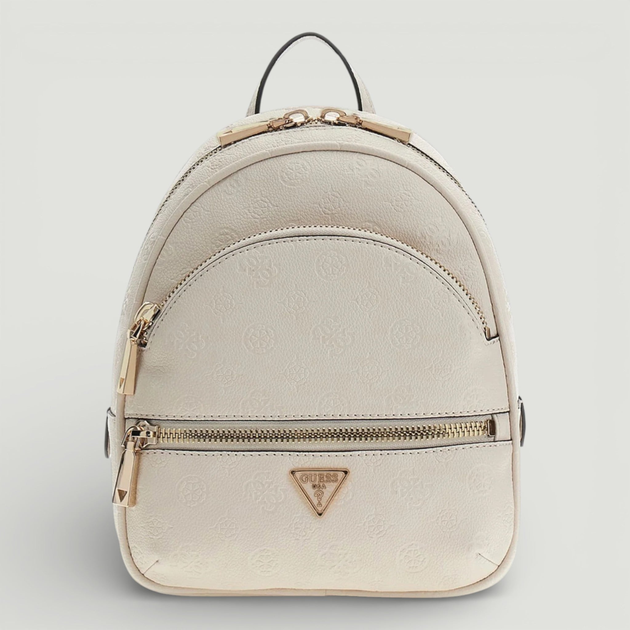 GUESS ZAINO MANHATTAN II LARGE BACKPACK STONE LOGO
