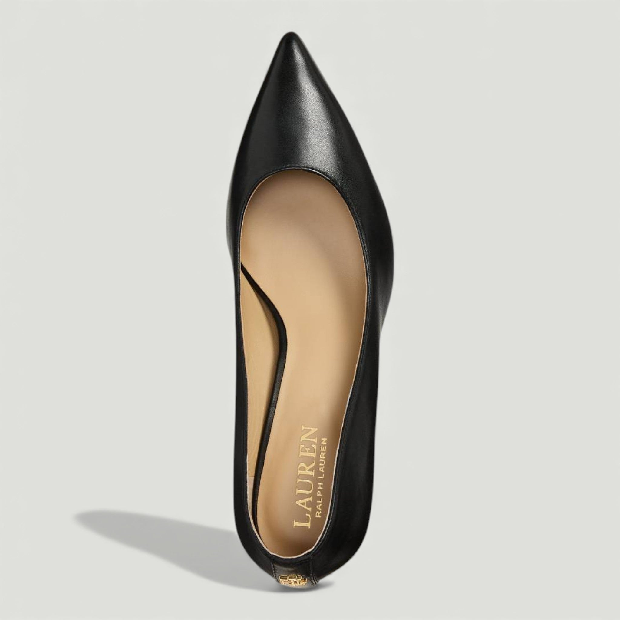 RALPH LAUREN DECOLLETE LANETTE IN PELLE NERO