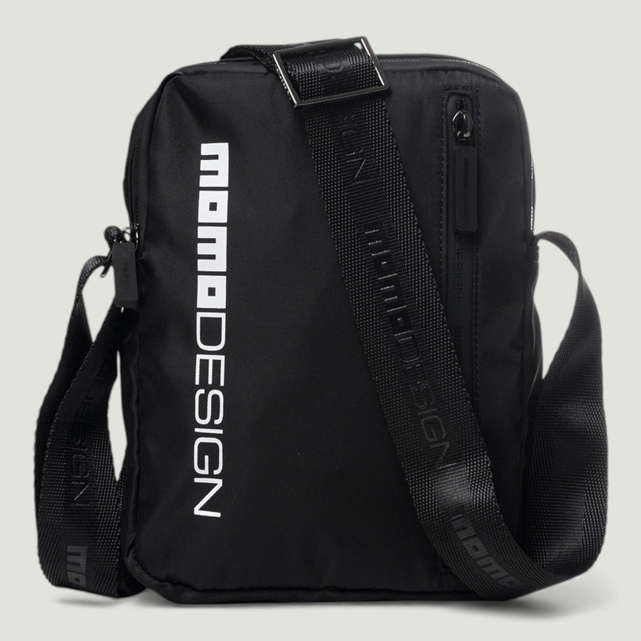 MOMO DESIGN BORSELLO MONOSPALLA MO-07LL BLACK/WHITE Uomo U