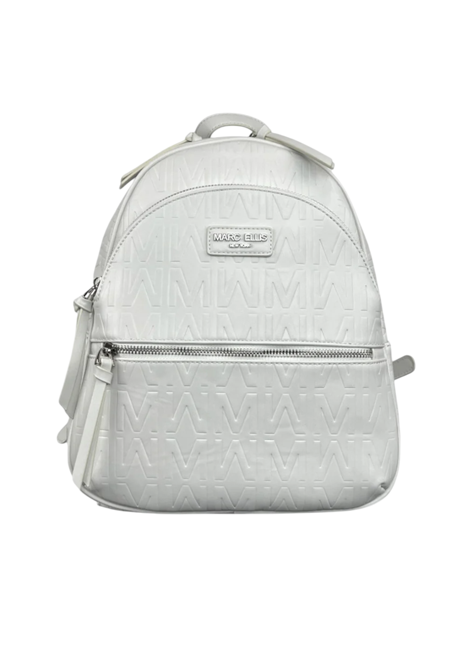 MARC ELLIS NEW YORK BACKPACK WHITE/SILVER