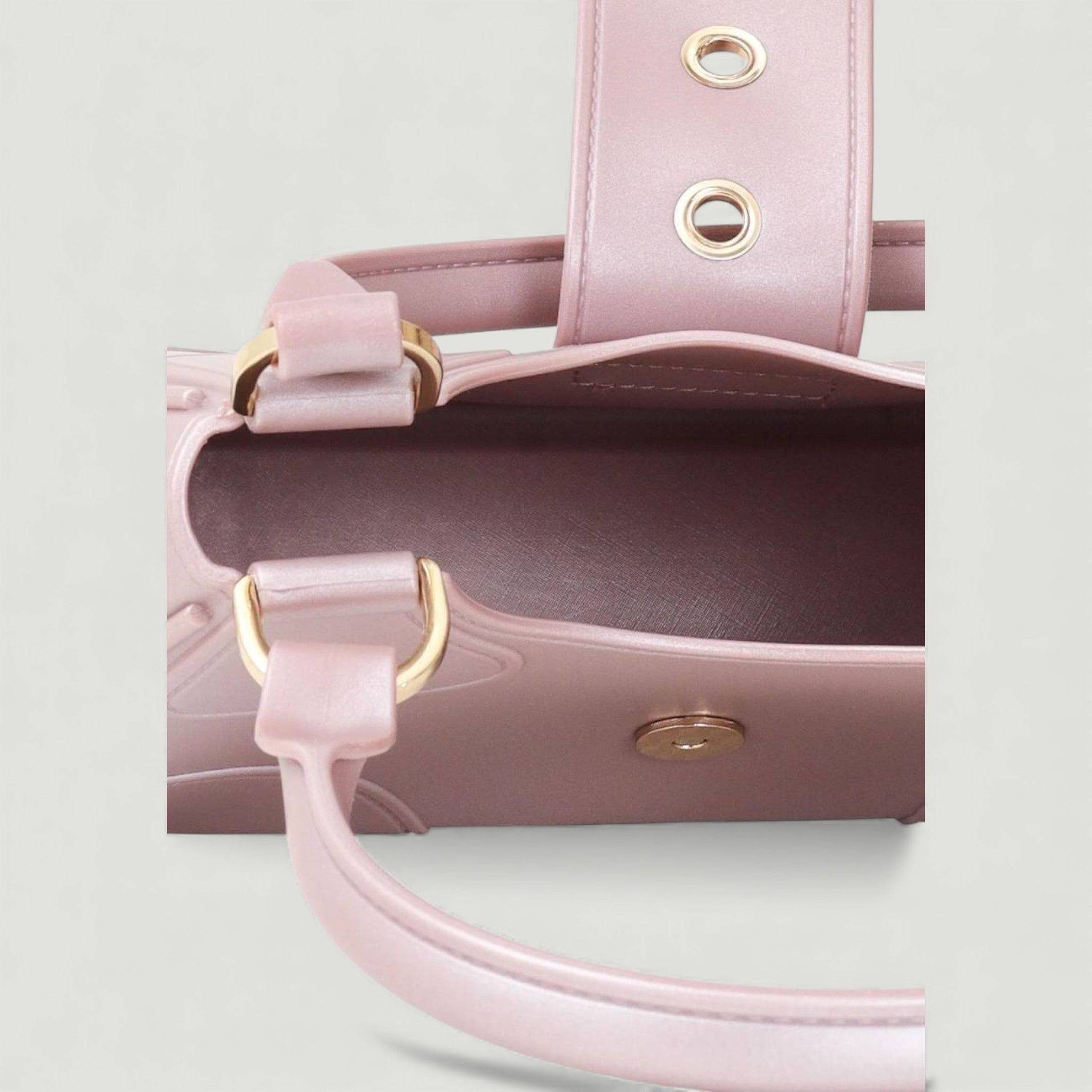 MARC ELLIS BORSA FLAT CIRCLE MISTY ROSE/LIGHT GOLD