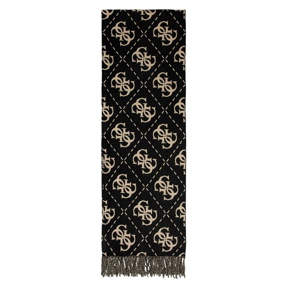 GUESS SCIARPA SCARF 70X190 BLACK LOGO