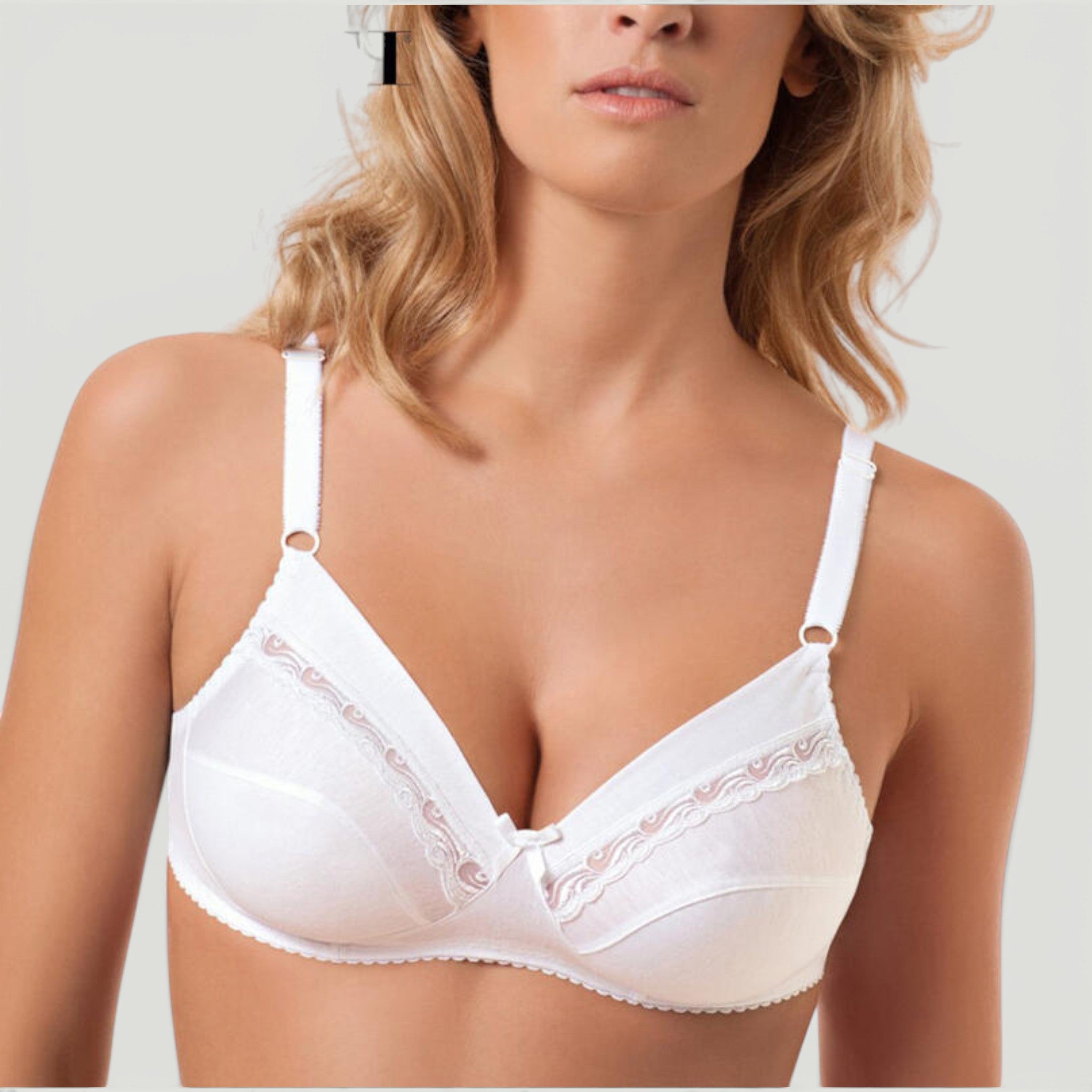 REGGISENO TRADIZIONALE PURO COTONE - BIANCO 10