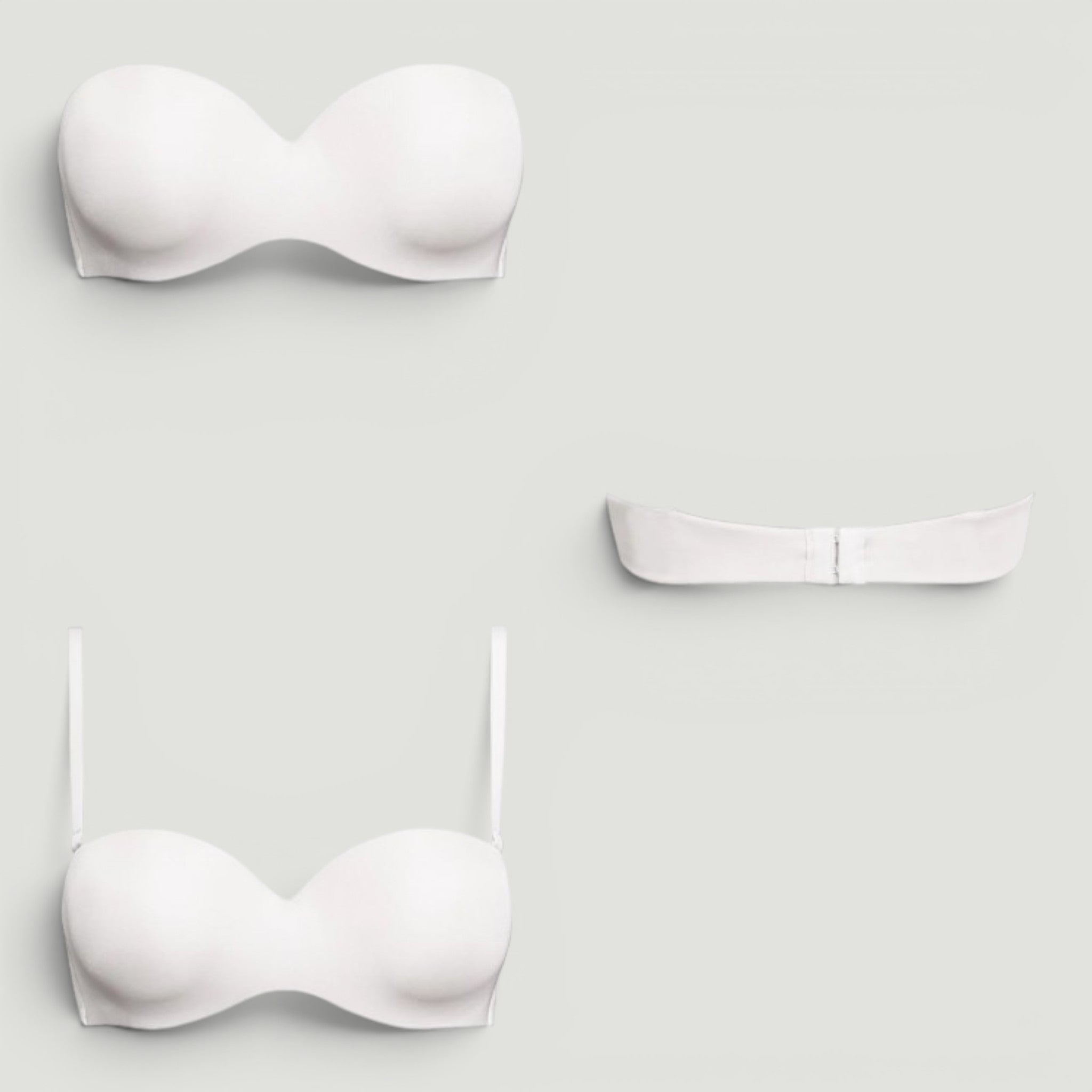 REGGISENO A FASCIA IN COPPA B - BIANCO 10