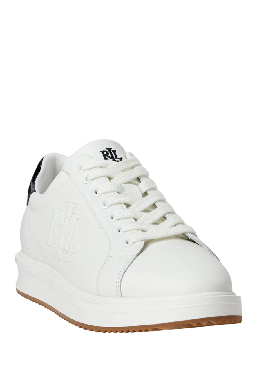 RALPH LAUREN SNEAKERS AINSLEY SNOW WHITE/BLACK