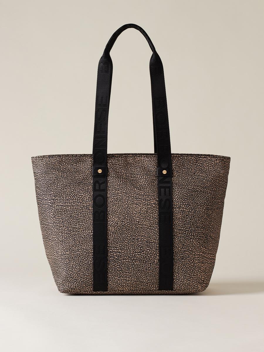 BORSA SHOPPING M OP NATURALE NERO 1