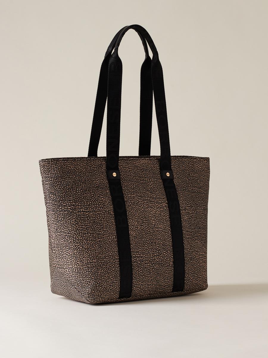 BORSA SHOPPING M OP NATURALE NERO 2