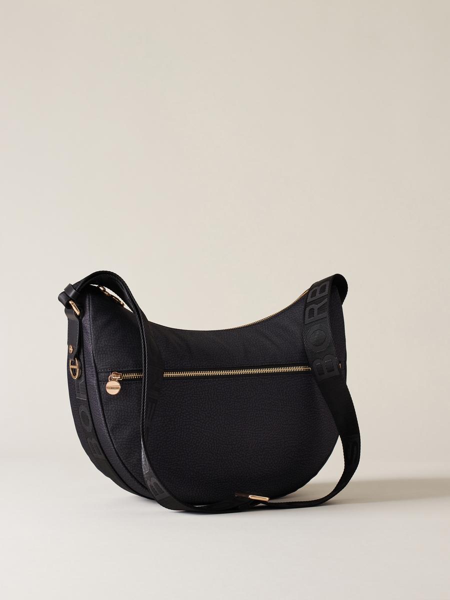 BORBONESE BORSA LUNA BAG MIDDLE  BLACK 2