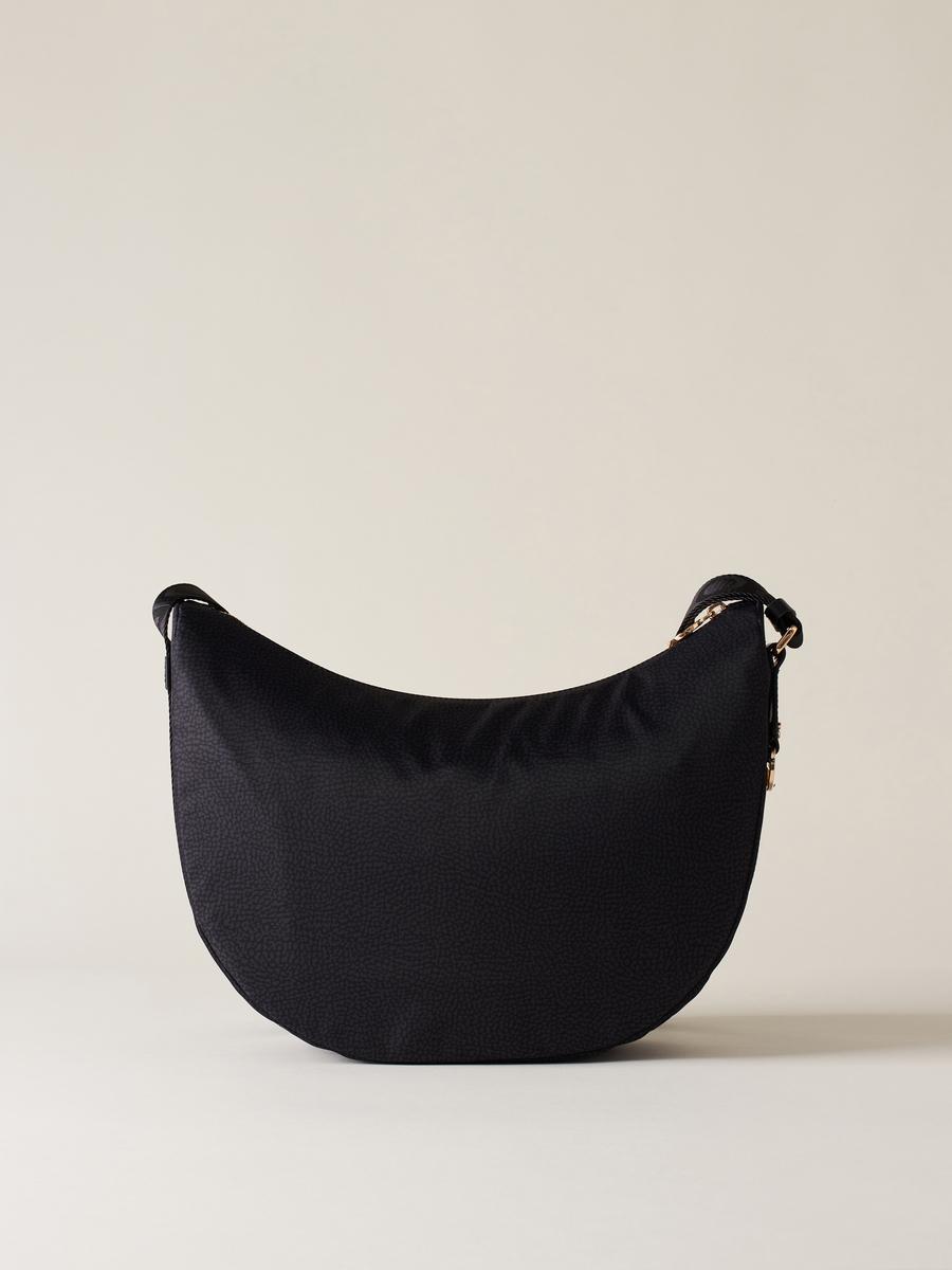 BORBONESE BORSA LUNA BAG MIDDLE  BLACK 3