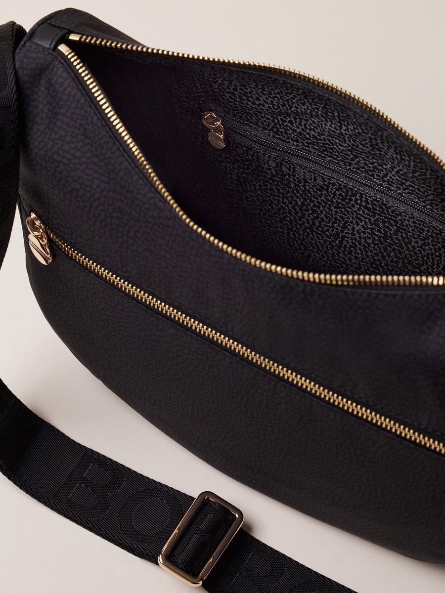 BORBONESE BORSA LUNA BAG SMALL BLACK 4