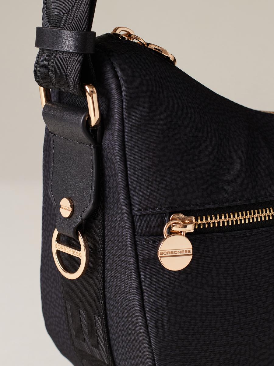 BORBONESE BORSA LUNA BAG SMALL BLACK 5