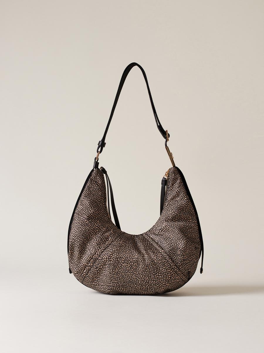 BORSA HOBO SMALL OP NATURALE NERO 2