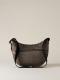 BORBONESE BORSA LUNA BAG MIDDLE OP NATURALE NERO