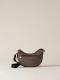 BORBONESE  LUNA BAG MINI OP NATURALE NERO