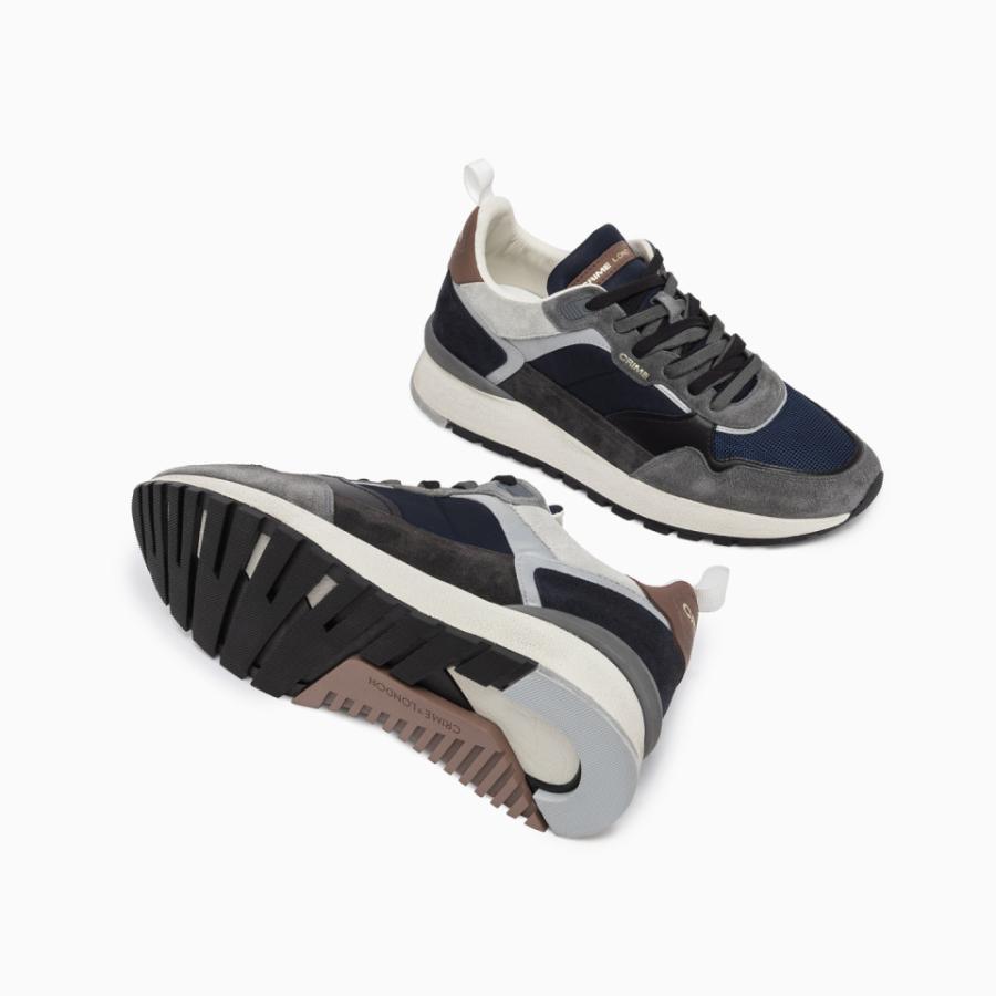 CRIME LONDON SNEAKERS LUNAR MIDNIGHT NAVI BLU/GRIGIO 4