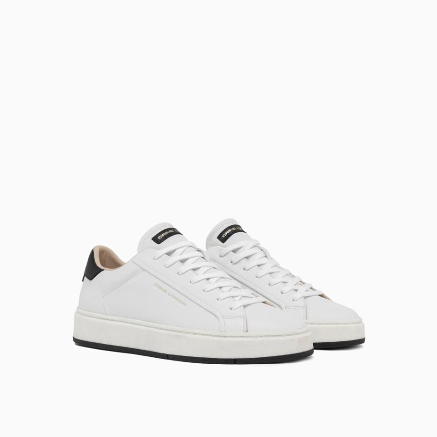 CRIME LONDON SNEAKERS DESTINY BLACK TOUCH BIANCO 2