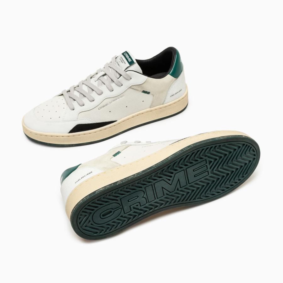 CRIME LONDON SNEAKERS CHELSEA COURT GREEN BIANCO/VERDE 4